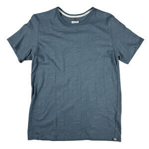Rag & Bone Classic Slub Cotton Flame T-Shirt Indigo Blue Size M